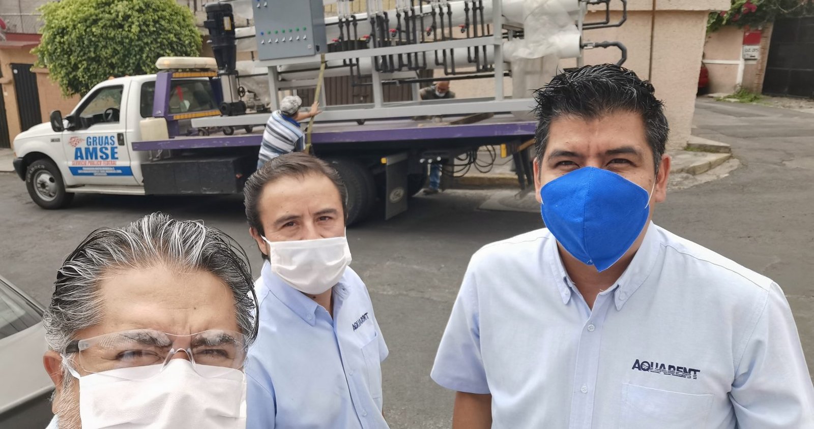 Osmosis Inversa con cubrebocas